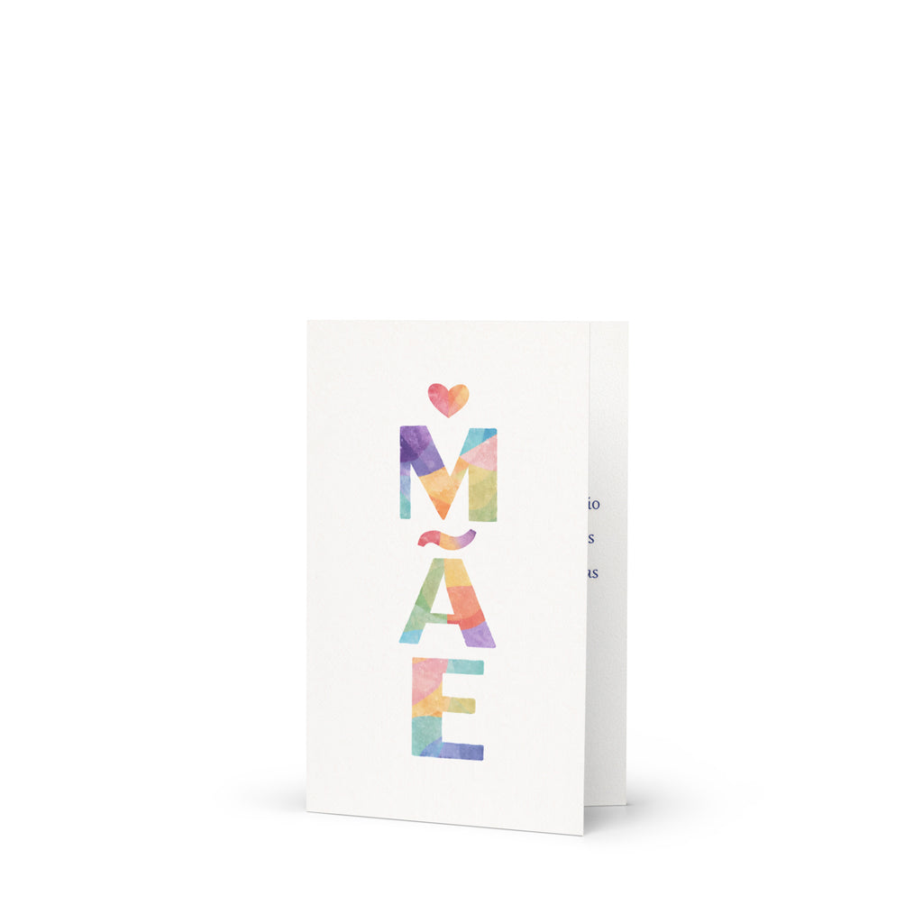 Cartão de Dia das Mães A5 (14,8 x 21 cm) – Mãe | Loucos por Cartões